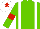 Silk - Light green, white braces, light green sleeves, red armlets, white cap, red star