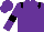 Silk - purple, black epaulets and armlets