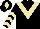 Silk - Black, beige chevron, chevrons on sleeves, black cap, beige diamond