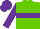Silk - LIGHT GREEN, purple hoop, purple arms, purple cap