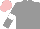 Silk - Grey, white armlets, pink cap