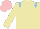 Silk - beige, LIGHT BLUE epaulettes, PINK cap