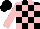 Silk - Black and pink check, pink sleeves, black cap