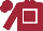 Silk - Garnet body, white hollow box, garnet arms, garnet cap