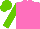 Silk - Rose, light green sleeves, light green cap