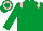 Silk - emerald green, pink epaulets, emerald green cap, pink hoop