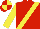 Silk - Red, yellow sash, yellow sleeves, quartered cap