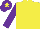 Silk - Yellow, purple sleeves, purple cap, yellow star