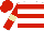 Silk - White, red hoops, red sleeves, beige armlets, red cap
