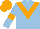 Silk - Light blue, orange chevron, armlets and cap