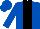 Silk - Royal blue, black stripe