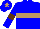 Silk - Blue-light body, brown hoop, blue-light arms, brown armlets, blue-light cap, brown star