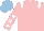 Silk - PINK, WHITE epaulets, PINK sleeves, WHITE stars, LIGHT BLUE cap