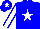 Silk - Big-blue body, white star, white arms, big-blue seams, big-blue cap, white star