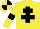 Silk - yellow, black cross of lorraine, black armlets, quartered cap