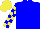 Silk - Big-blue body, yellow arms, big-blue checked, yellow cap