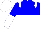 Silk - blue and white halved horizontally, white epaulets, blue and white halved sleeves, white cap