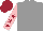 Silk - Grey, pink sleeves, maroon stars and cap