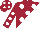 Silk - Maroon, white diagonal spots, maroon sleeves, white spots, maroon cap, white spots