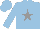 Silk - Light blue, grey star, light blue cap