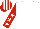 Silk - White, red sleeves, white stars, striped cap