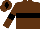 Silk - Brown, black hoop, armlets, diamond on cap