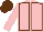 Silk - Pink, brown seams, brown cap