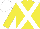 Silk - Yellow, white cross sashes, white cap