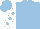 Silk - Light blue, white sleeves, light blue spots and cap