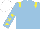 Silk - LIGHT BLUE, YELLOW epaulets, LIGHT BLUE sleeves, YELLOW stars, WHITE cap