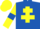 Silk - Royal Blue, Yellow Cross of Lorraine, Yellow sleeves, Royal Blue armlets, Yellow cap