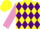 Silk - Yellow and Purple diamonds, Mauve sleeves