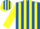 Silk - Royal Blue and Yellow stripes, Yellow sleeves
