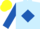 Silk - Light Blue, Royal Blue diamond and sleeves, Yellow cap