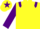 Silk - Yellow, Purple epaulets, sleeves and star on cap