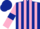 Silk - Dark Blue and Pink stripes, Pink sleeves, Dark Blue armlets