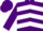 Silk - Purple, White chevrons, Purple cap