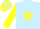 Silk - LIGHT BLUE, yellow star & sleeves, check cap