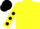 Silk - Yellow, Black spots on sleeves, Black cap