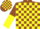 Silk - Brown and Yellow check, halved sleeves