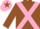 Silk - Brown, Pink cross belts, Pink cap, Brown star