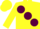 Silk - Yellow, large Maroon spots