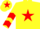 Silk - Yellow, Red star, chevrons on sleeves, Yellow cap, Red star