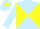 Silk - Light Blue and Yellow diabolo, Light Blue cap, Yellow star