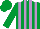 Silk - Emerald Green and Mauve stripes