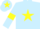 Silk - Light Blue, Yellow star, armlets and star on cap