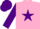 Silk - PINK, purple star & sleeves, purple cap