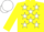 Silk - Yellow, White stars, Yellow sleeves, White cap