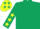 Silk - Dark green, yellow stars on sleeves and cap