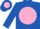Silk - Royal blue, pink disc